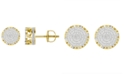 Macy's Men's Diamond (1/3 ct.t.w.) Earring Set in 10k Yellow Gold